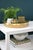 Contemporary Matthew Izzo Home Babs 18" Natural Rattan & Brass Serving Tray For Sale - Image 3 of 5