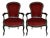 Set of Antique Louis Philippe Style Italian Lounge Chairs For Sale