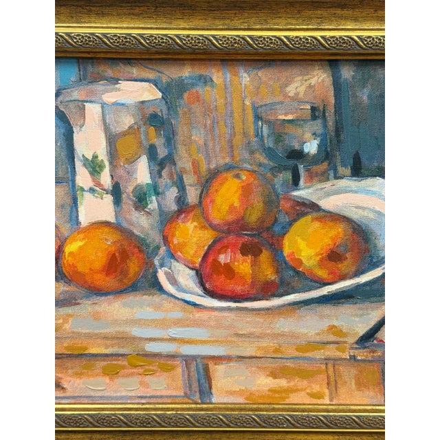 Late 20th Century Gold Framed Paul Cezanne Canvas Print For Sale - Image 5 of 8