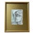 Vintage Abstract Portrait Profile of Woman in Gold Frame For Sale