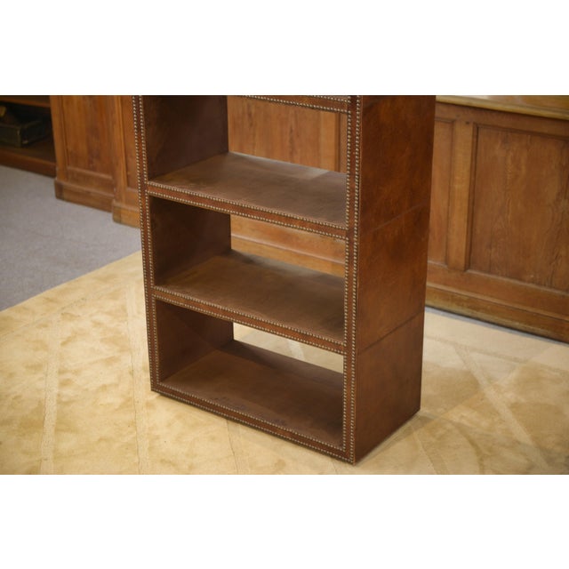 Faux Leather Studded Shelf, 2000s For Sale - Image 3 of 9