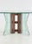 Wood Vintage Postmodern Coffee Table with Corrugated Glass and Wooden Spheres, 1970s For Sale - Image 7 of 9