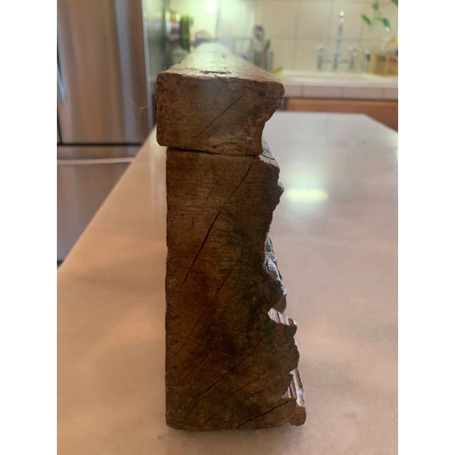 Antique Indian Rosewood Temple Door Beam For Sale - Image 10 of 13