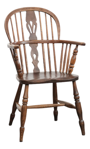 Antique English Lowback Windsor Chair