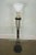 Mid-Century Modern Gerald Thurston Attributed Mid Century Modern Black & Brass Floor Lamp For Sale - Image 3 of 13