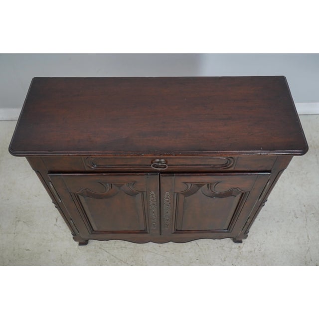 French Provincial French Provincial Distressed Finish Hall Cabinet For Sale - Image 3 of 12