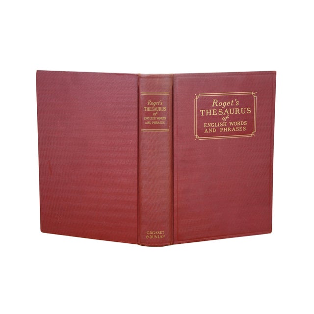 1933 Roget's Thesaurus of English Words & Phrases Hb Book For Sale - Image 4 of 13