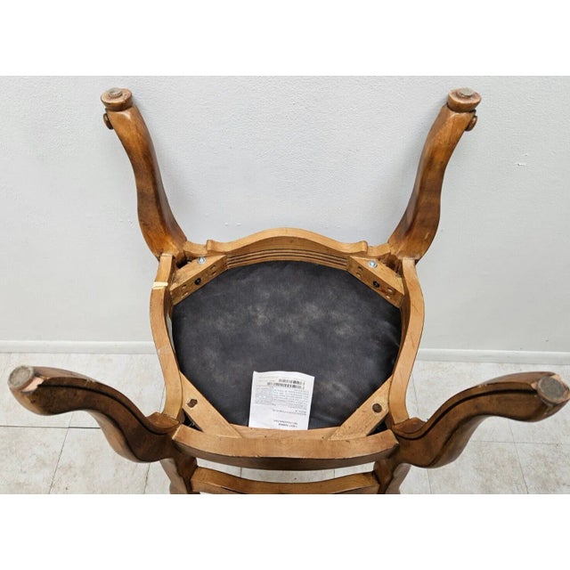 1990s Pair Chairs Ethan Allen Tuscany Pretzel Back Dining Room Side Newport French For Sale - Image 10 of 11