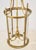 Neoclassical Mid 20th Century Restored French Neoclassical Brass Lantern Pendant Light For Sale - Image 3 of 8