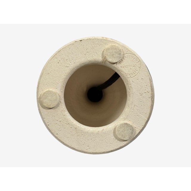 1970s Per Engstrom, Small Table Lamp, Beige Ceramic, Denmark For Sale - Image 9 of 10