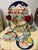 Mid 20th Century Italian Wall Art in the Style of DeSimone Hand Painted Plates Collection - Set of 5 For Sale - Image 5 of 12