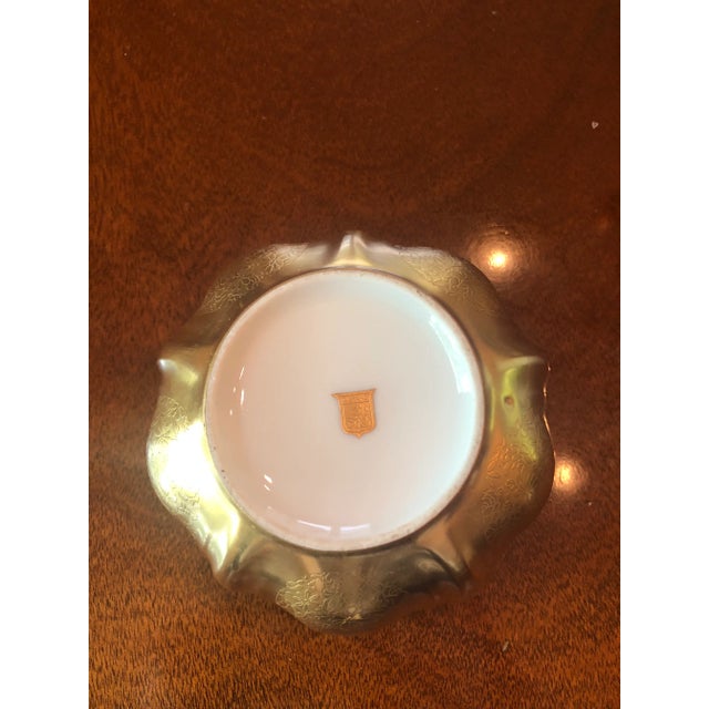 Traditional Vintage Late 20th Century Gold Overlay Pickard Bowl For Sale - Image 3 of 5