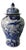 Chinese Blue and White Porcelain Ginger Jar With Birds & Flowers For Sale