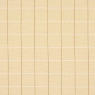 Schumacher X Mark D. Sikes Frannie Windowpane Fabric In Camel For Sale