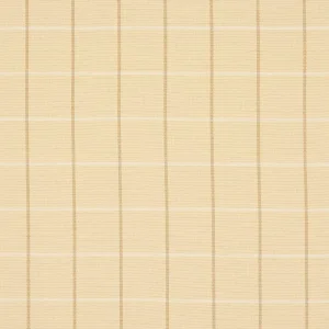 Schumacher X Mark D. Sikes Frannie Windowpane Fabric In Camel