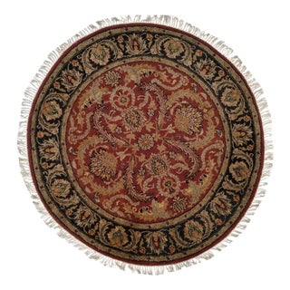 1980s Agra Rug 4'3" X 4'3" For Sale