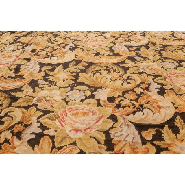 Contemporary Bessarabian Floral Flat Weave Rug by Doris Leslie Blau For Sale - Image 4 of 7