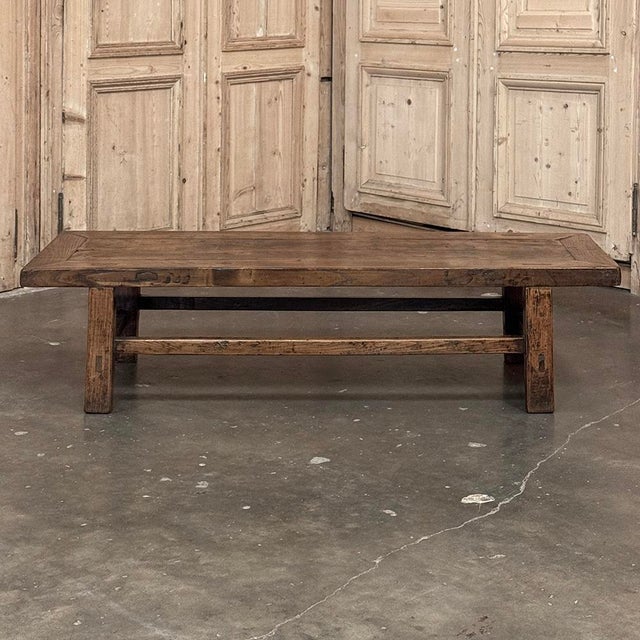 Late 18th Century 18th Century Country French Rustic Oak Coffee Table For Sale - Image 5 of 18