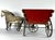 Antique Gibbs Toy Horses & Wagon: Litho Pacers, Red Wagon, c. 1908 For Sale - Image 4 of 10