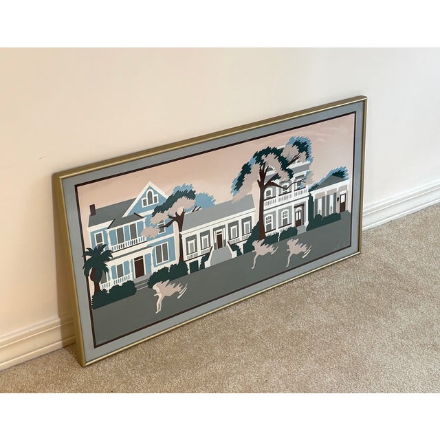 1980s Crescent City Classic Poster Design Original Serigraph Print For Sale - Image 4 of 4