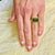 Metal Natural Tourmaline Diamond Ring 14 Y Gold 7.03 TCW Certified For Sale - Image 7 of 8