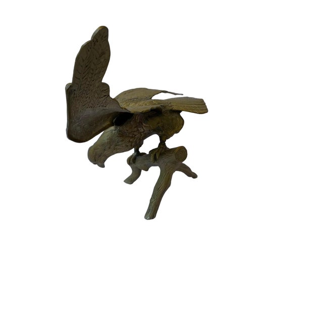 Item: Monumental Brass Eagle Statue Style: Americana Country of Origin: United States Dimensions: 31ʺW × 15.25ʺD × 17.5ʺH...