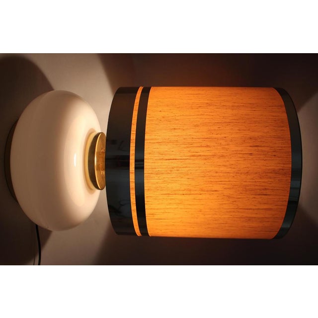 Large Glass and Brass Table Lamp, Italy, 1970s For Sale - Image 13 of 18