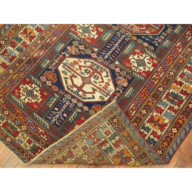 Zabihi Collection 19th CenturyTribal Antique Shirvan Rug For Sale - Image 16 of 18