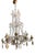 Italian Cut Crystal and Glass Beads Cage Chandelier, 1800s For Sale
