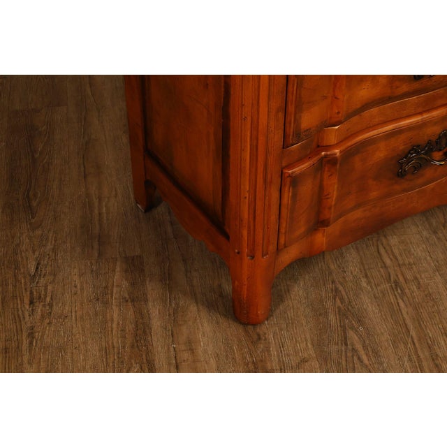 Wood Century Louis XV Style French Provincial Triple Dresser For Sale - Image 7 of 18