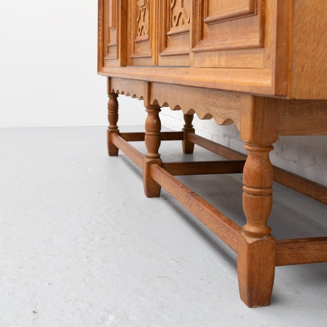 Vintage Oak Sideboard by Axel O. Röck for Otterup Møbelfabrik, 1960s For Sale - Image 16 of 18
