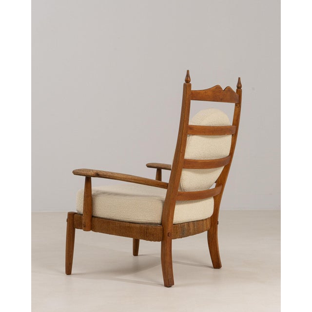19th Century France Modern Cream Wood Armchair For Sale In Greensboro - Image 6 of 11