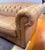Traditional Bernhardt Tan Leather Tufted Chesterfield Loveseat Sofa For Sale - Image 3 of 8