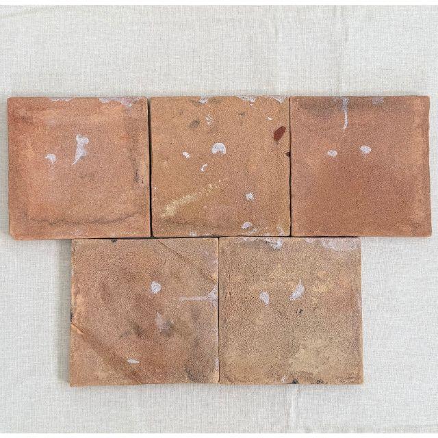 English 19th Century Hand-Painted Delft Wall Tiles With Flowers and a Bird, Set of Five (5) For Sale - Image 3 of 11