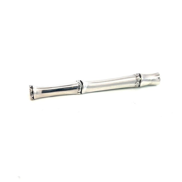 Traditional 1990s John Hardy Estate Bamboo Brooch Pin Sterling Silver For Sale - Image 3 of 12