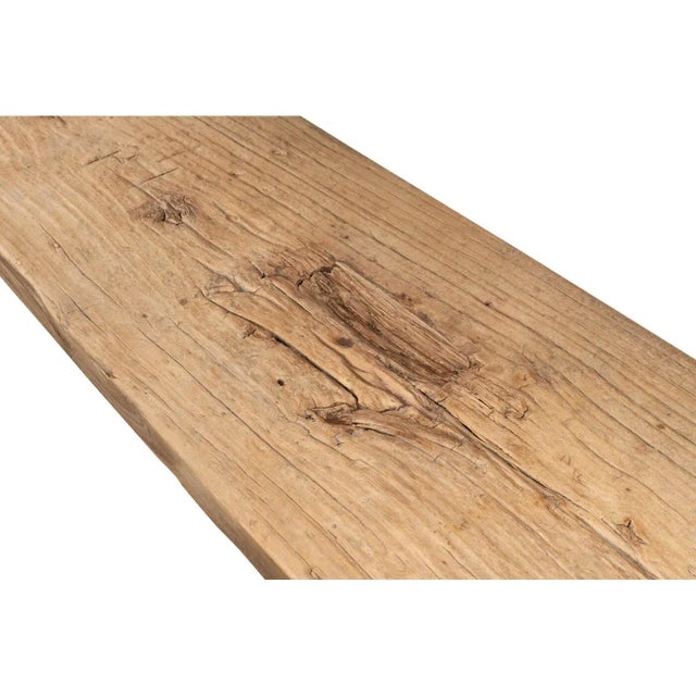 Modern Plank Top Console Table For Sale - Image 4 of 12