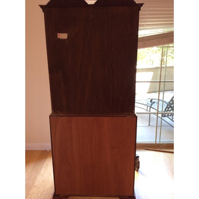 1980s Maddox Solid Cherry Wood Secretary Desk - 2 Pieces For Sale - Image 11 of 12