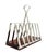 Lundtofte 1960s Danish Lundtofte Stainless Steel & Rosewood Toast Rack – Scandinavian Modern / Mid-Century For Sale - Image 4 of 9