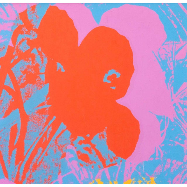 Andy Warhol Andy Warhol "Flowers" Screenprint in Colors For Sale - Image 4 of 9
