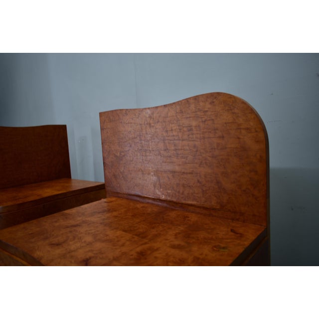 Art Deco Bedside Tables, Former Czechoslovakia, 1930s, Set of 2 For Sale - Image 17 of 18