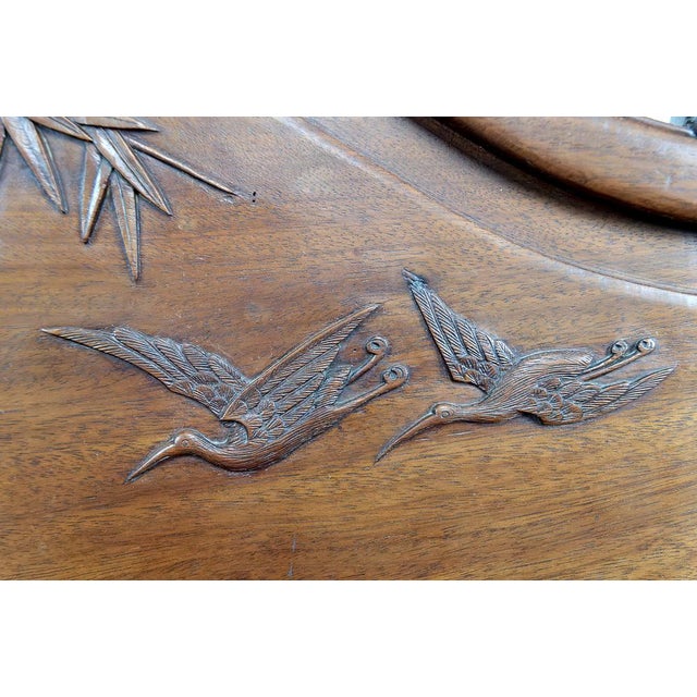 Asian Armchairs with Bats and Cranes, 1880s, Set of 4 For Sale - Image 16 of 18