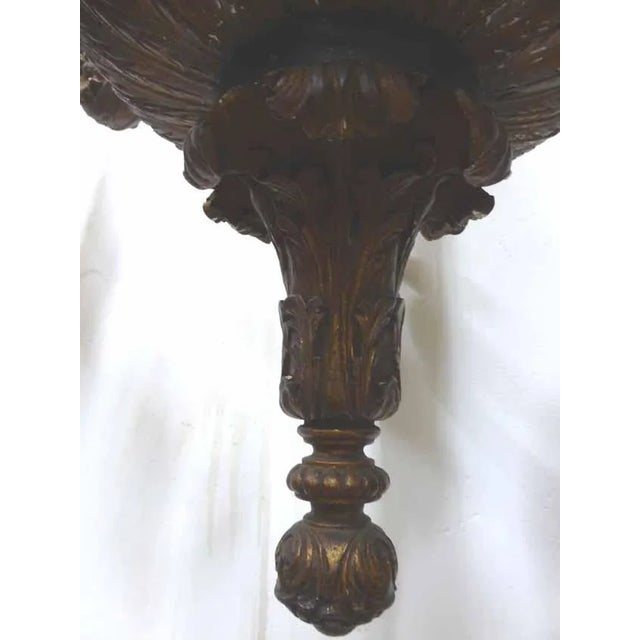 Antique Painted Wooden Chandelier Rockery Style For Sale - Image 9 of 13
