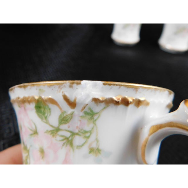 1900s imoges Gerard, Dufraisseix & Abbot Chocolate Cups - Set of 4 For Sale In San Francisco - Image 6 of 12