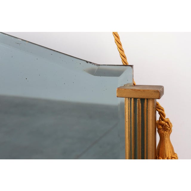 Wood Art Deco Mirror in Gilt Wood, Belgium, 1920s For Sale - Image 7 of 11