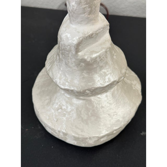 Early 20th Century Giacometti Syrie Maugham Style “Tete de Femme” Plaster Lamps - a Pair For Sale - Image 16 of 18