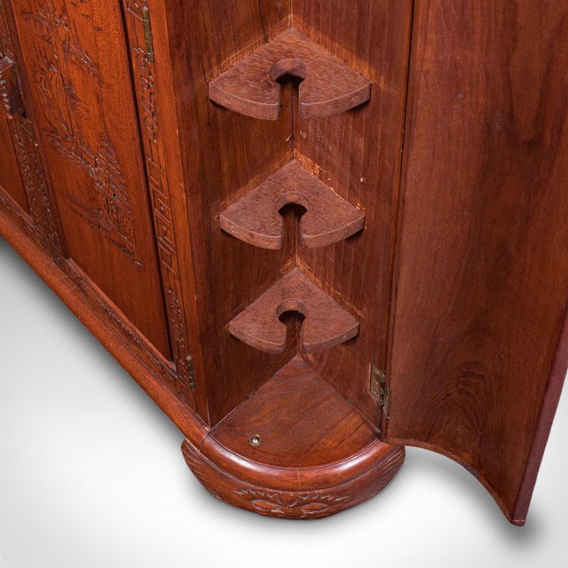 Vintage Cocktail Cabinet, Hong Kong, Counterweighted Dry Bar, Mid Century, 1960 For Sale - Image 12 of 12