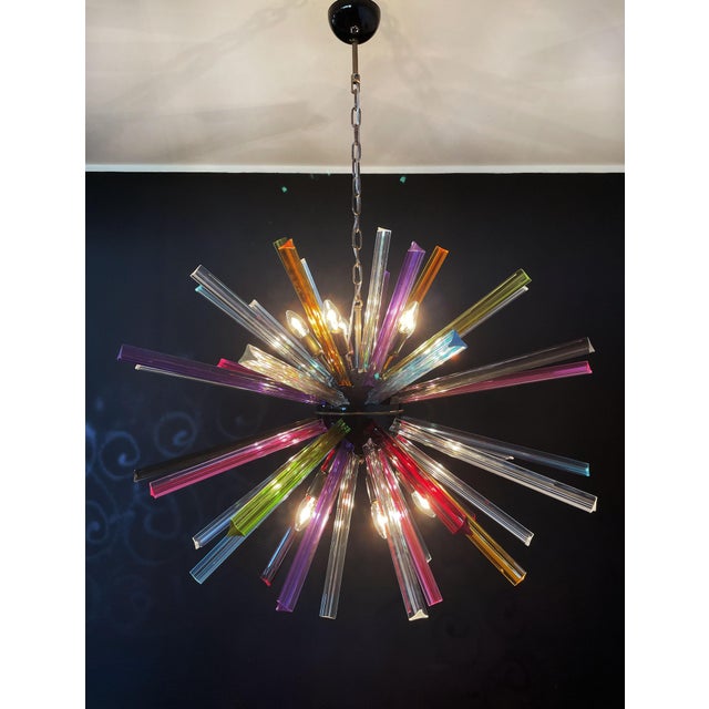 Crystal Prism Sputnik Chandelier, Italy, 1990s For Sale - Image 14 of 18