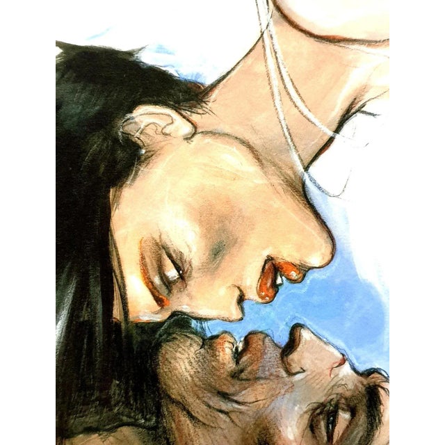 Enki Bilal - The Kiss - Original Lithograph Publisher: Amis du Livre Edition: 240 2012 Dimensions: 42 x 30 cm. Enki Bilal...