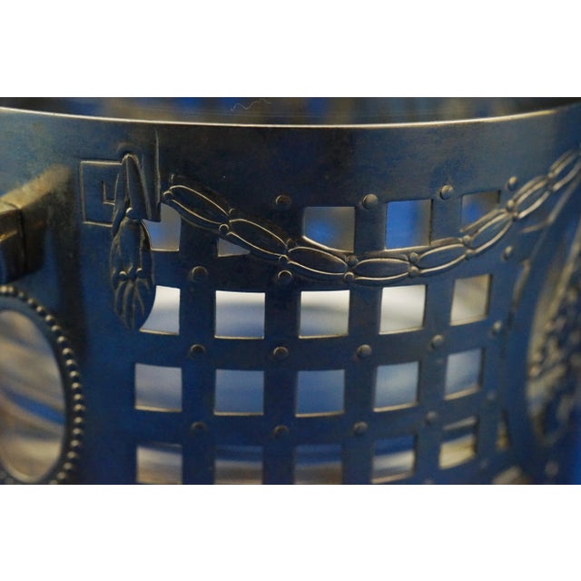 20th-Century Art Deco Crystal Vase with Silver-Plated Metal Stand attributed to Josef Franz Maria Hoffmann for the Wiener Werkstätte, Austria, 1920s For Sale - Image 10 of 18