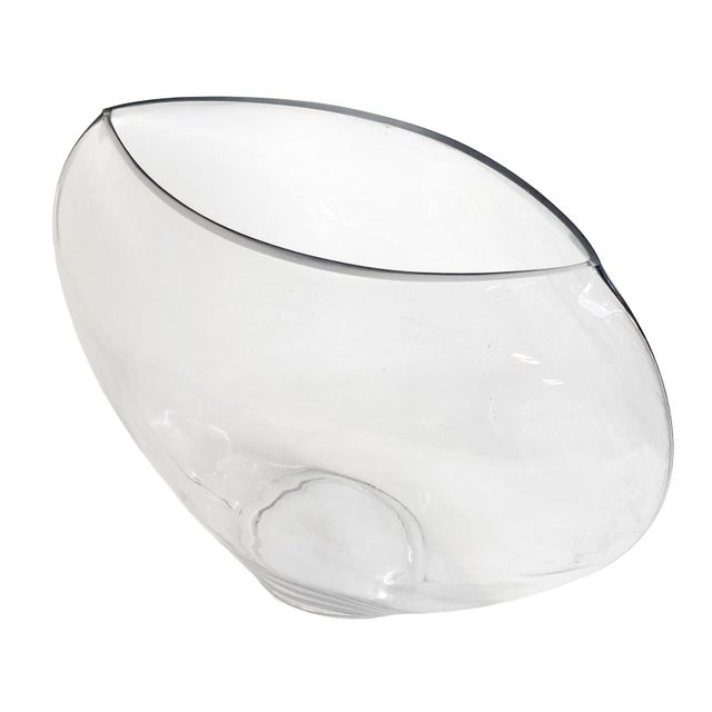 Late 20th Century European Handmade Glass Vase, Organic Modern Style, 20th Century For Sale - Image 5 of 8